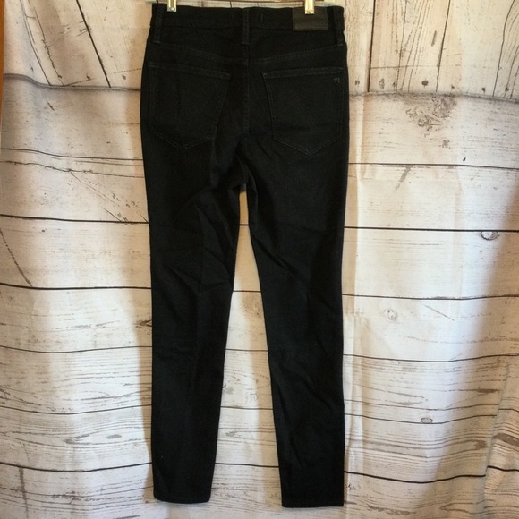 Madewell High-Rise Skinny Black Denim Jeans Size 27 - Picture 6 of 7